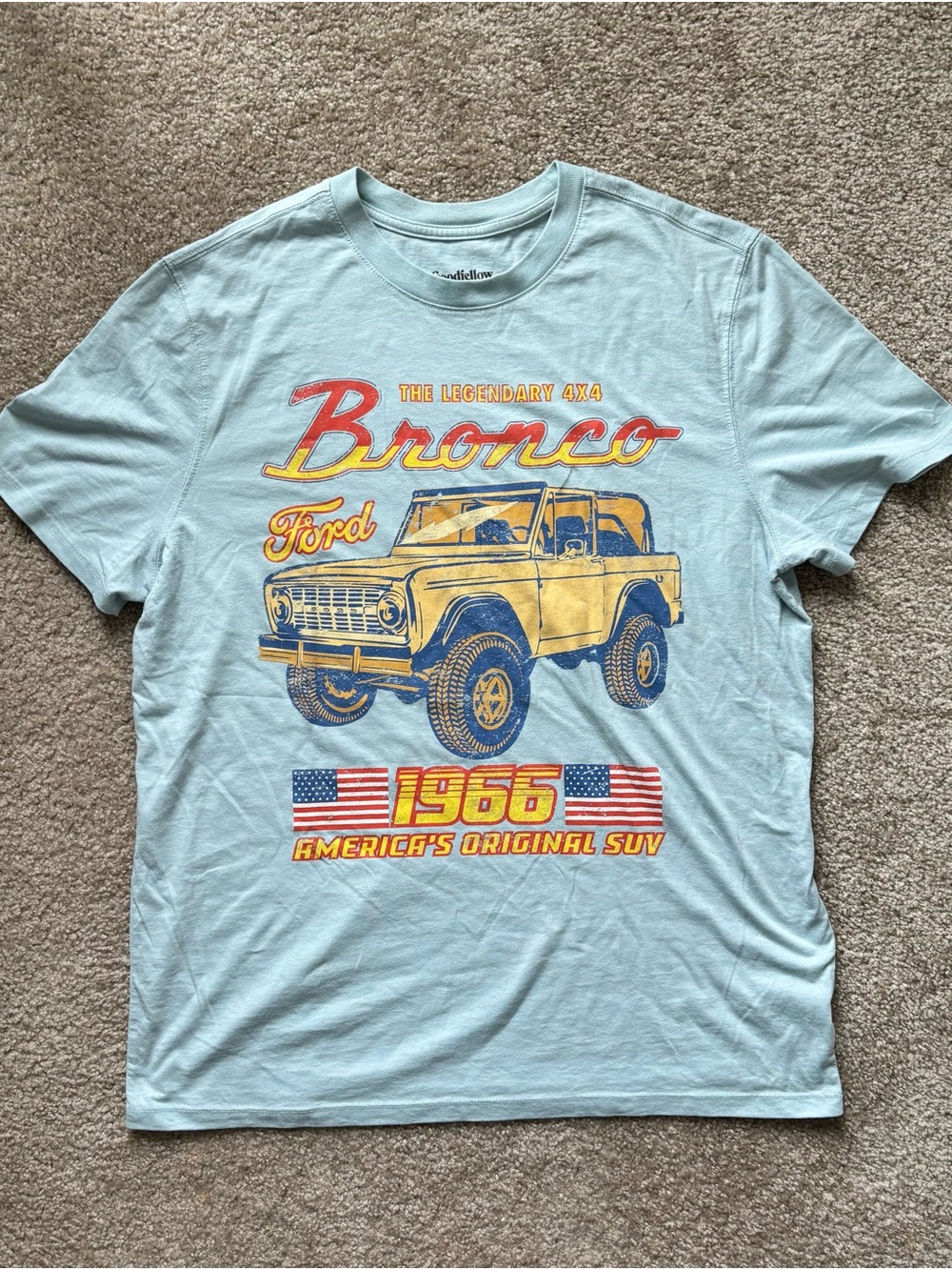 tear ford bronco graphic tee
